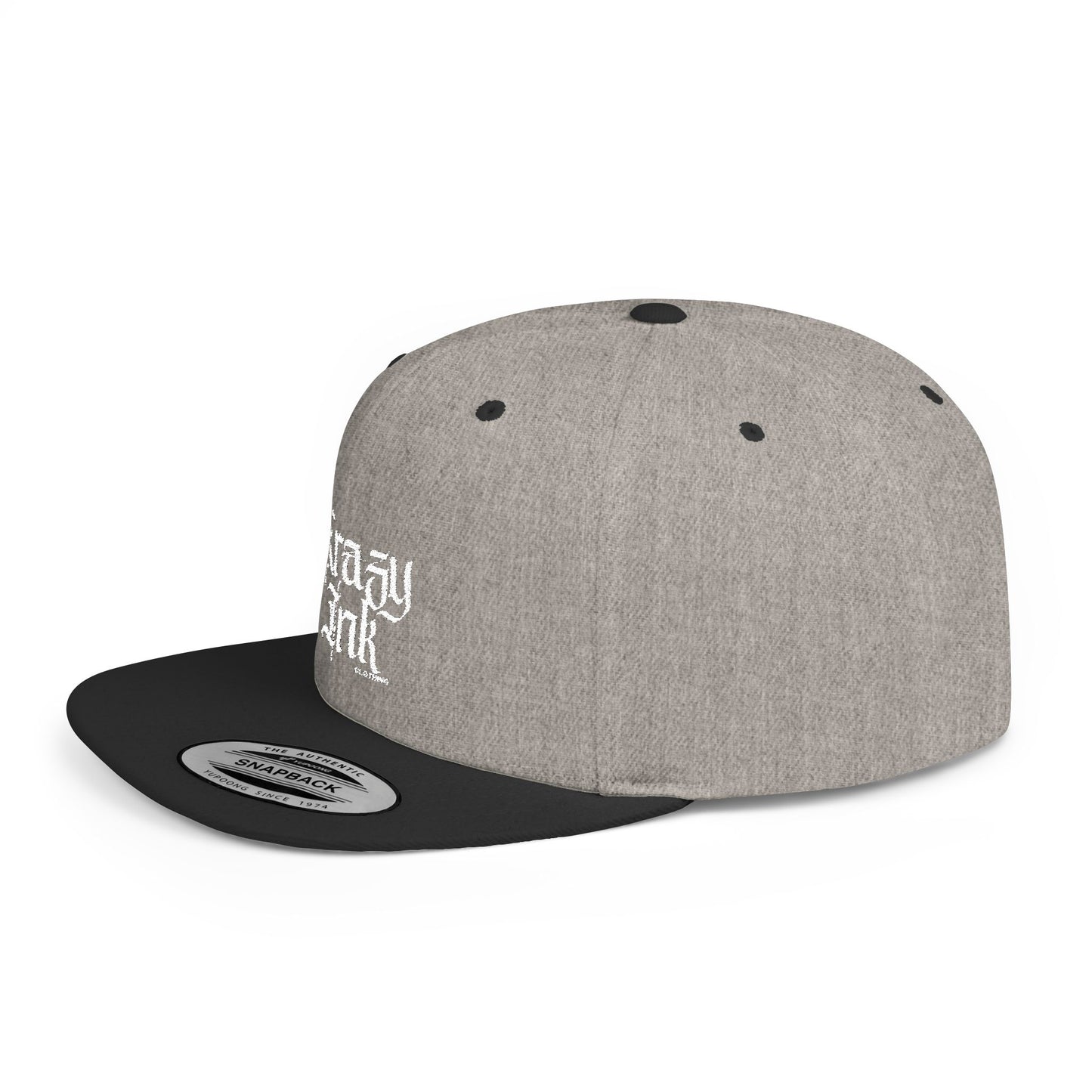 KRAZY INK Embroidered Flat Bill cap