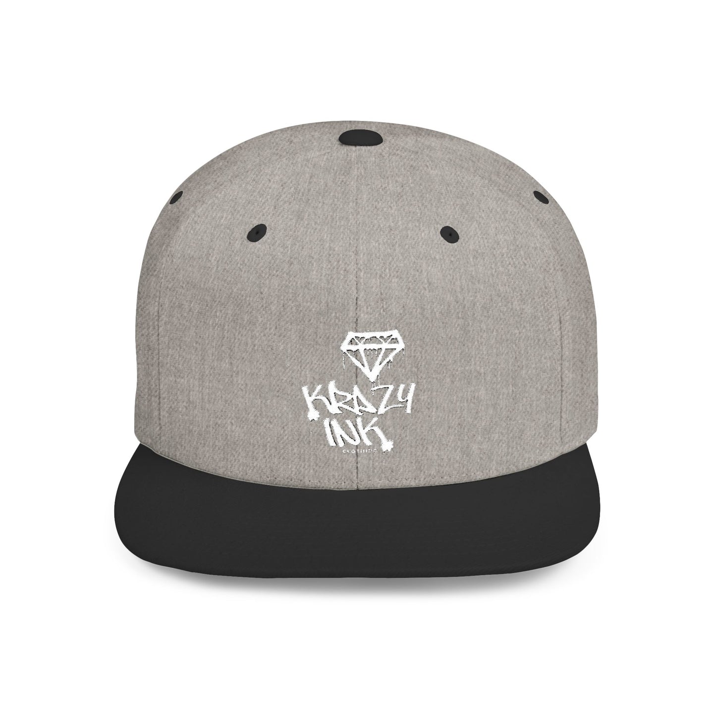 KRAZY INK Embroidered Flat Bill cap