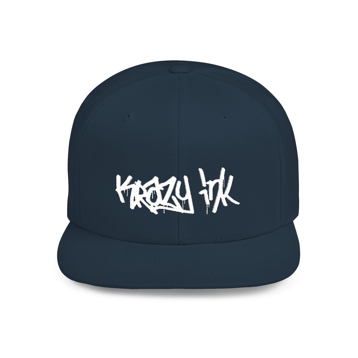KRAZY INK Embroidered Flat Bill cap