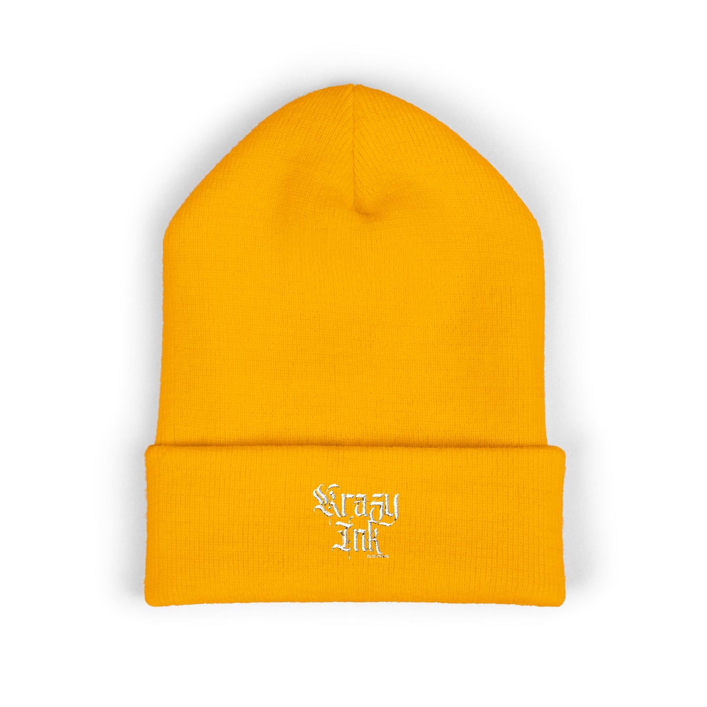 Embroidered Beanie, Krazy Inkz Quality Hat, Winter Headwear, Stylish