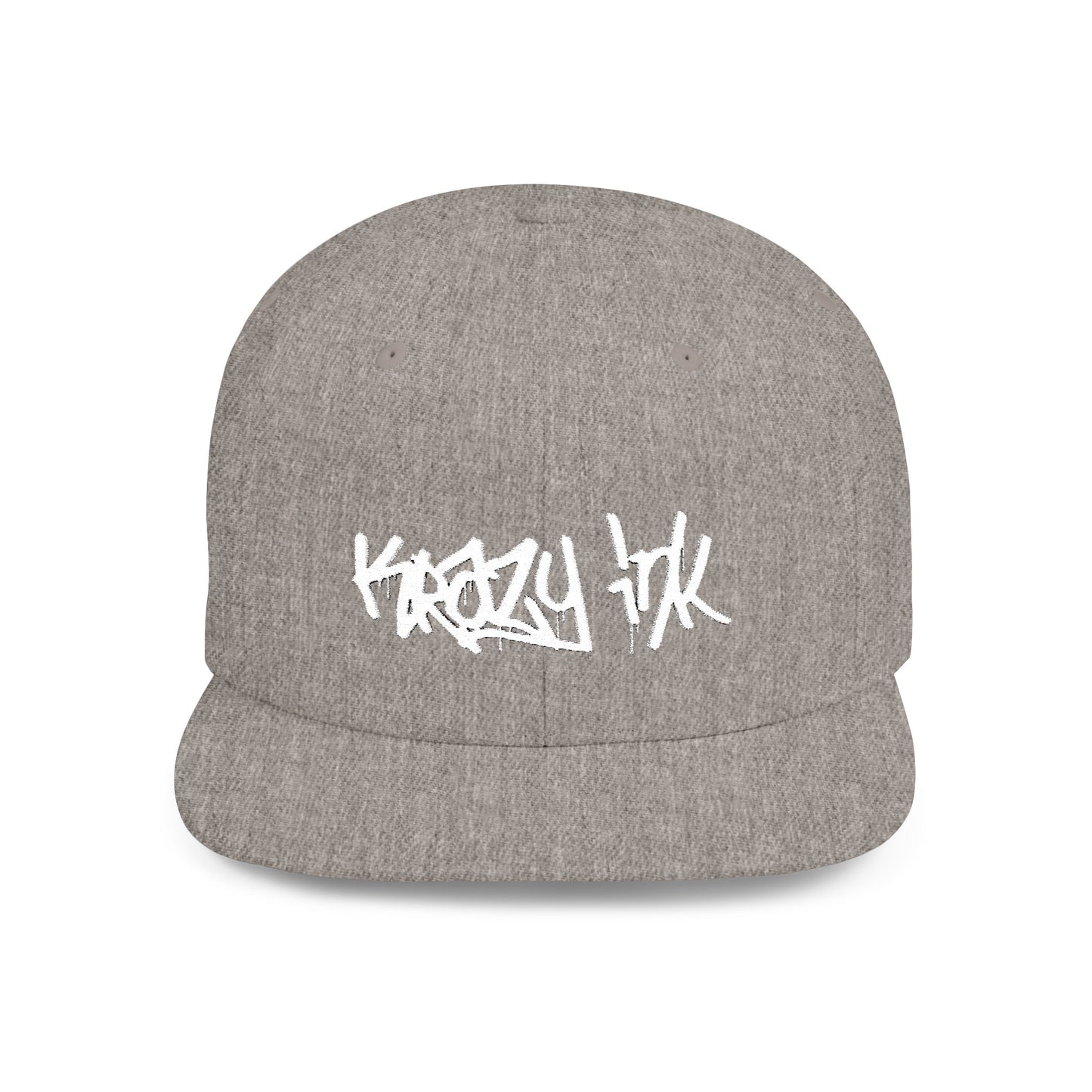 KRAZY INK Embroidered Flat Bill cap