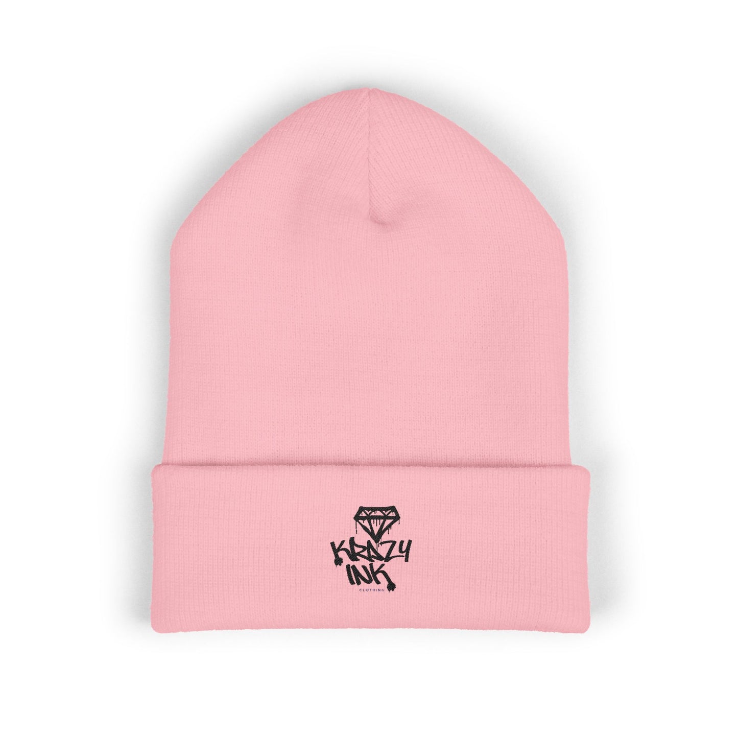 Embroidered Beanie, Krazy Inkz Quality Hat, Winter Headwear, Stylish