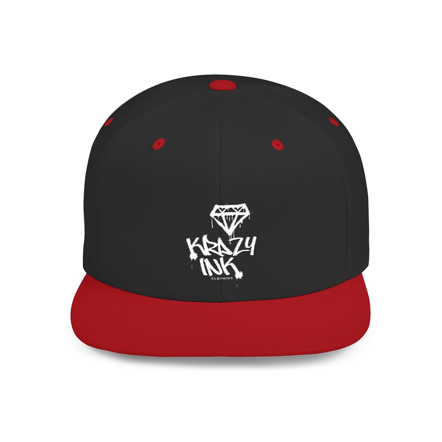 KRAZY INK Embroidered Flat Bill cap