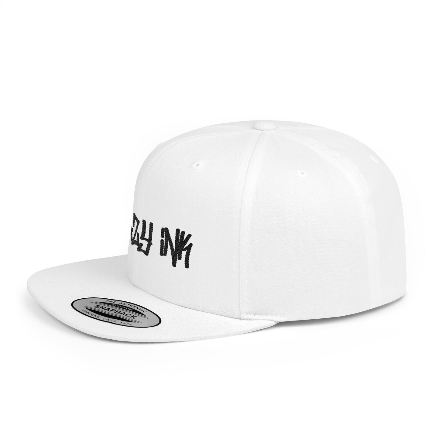 KRAZY INK Embroidered Flat Bill cap