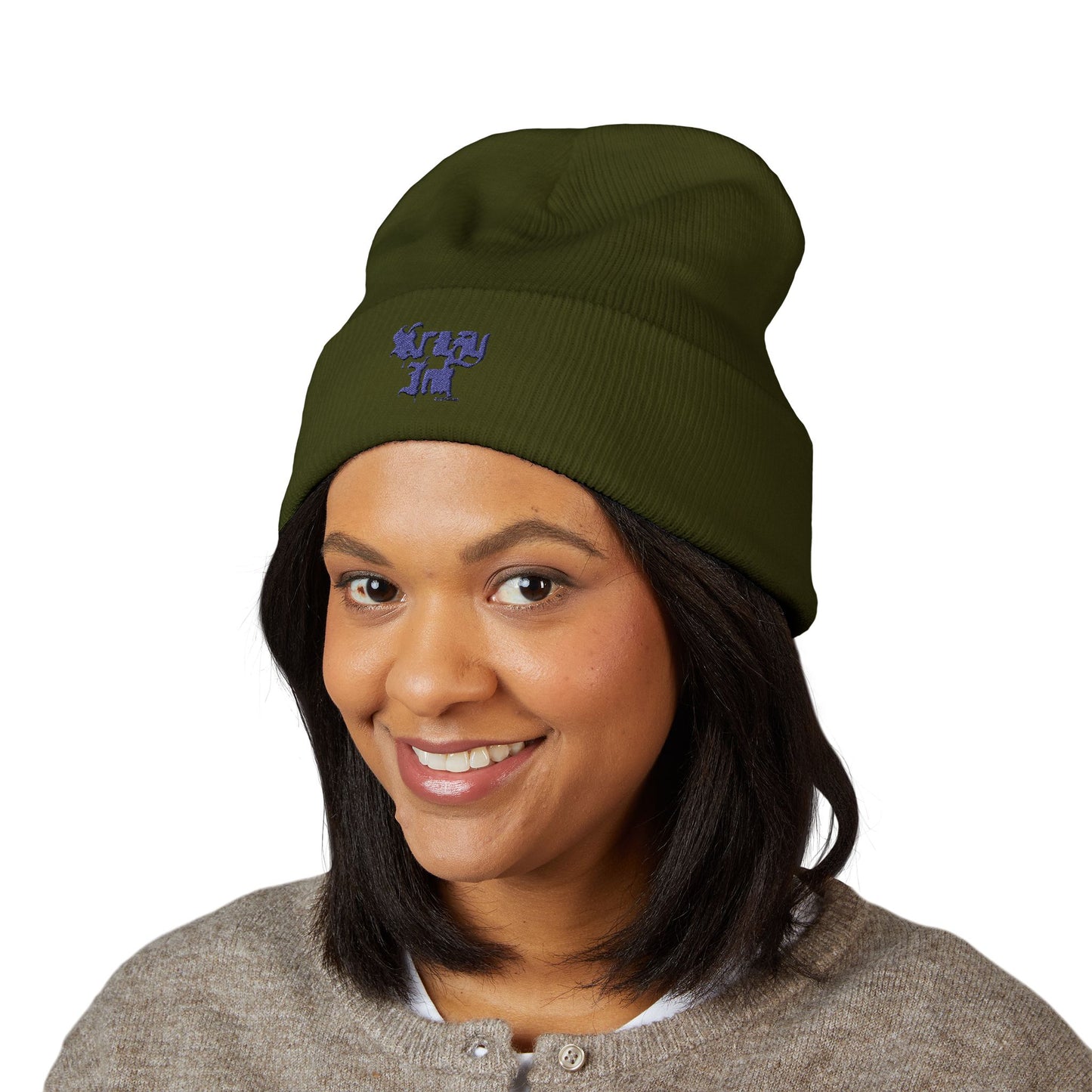 Embroidered Classic Beanie, Krazy Inkz Quality Hat, Winter Headwear, Stylish