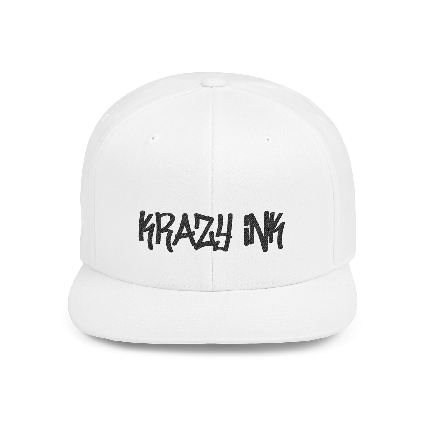 KRAZY INK Embroidered Flat Bill cap