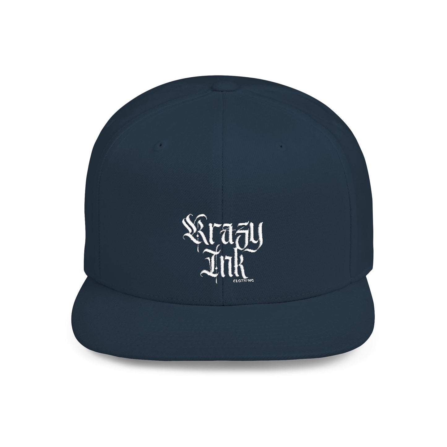 KRAZY INK Embroidered Flat Bill cap