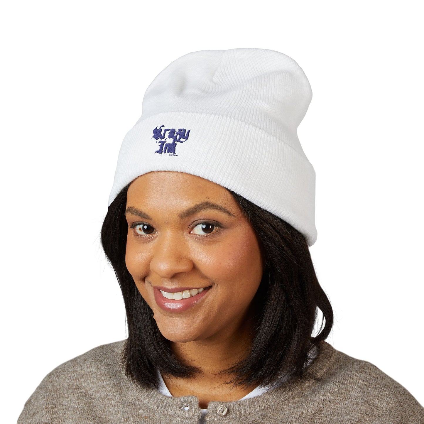 Embroidered Classic Beanie, Krazy Inkz Quality Hat, Winter Headwear, Stylish