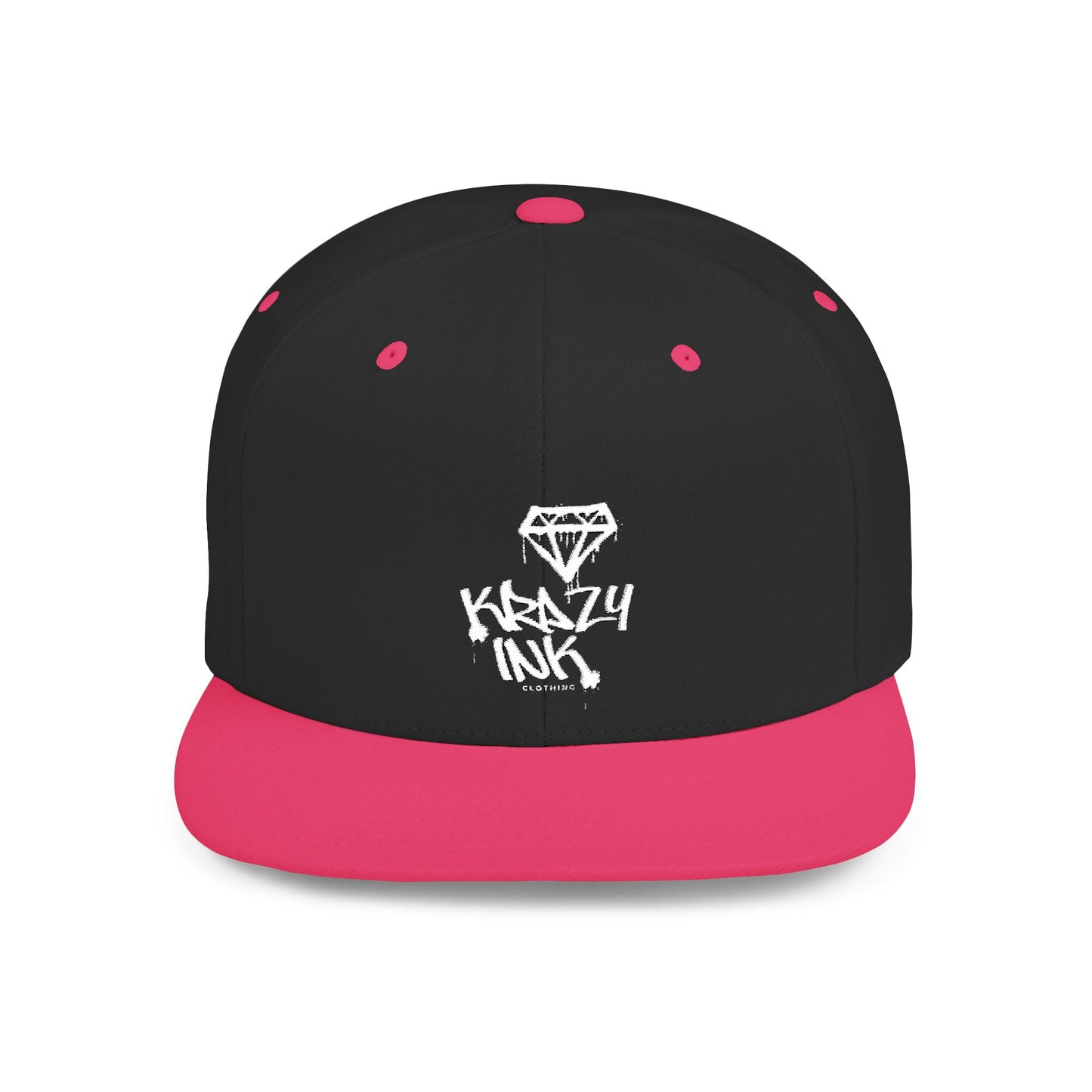 KRAZY INK Embroidered Flat Bill cap