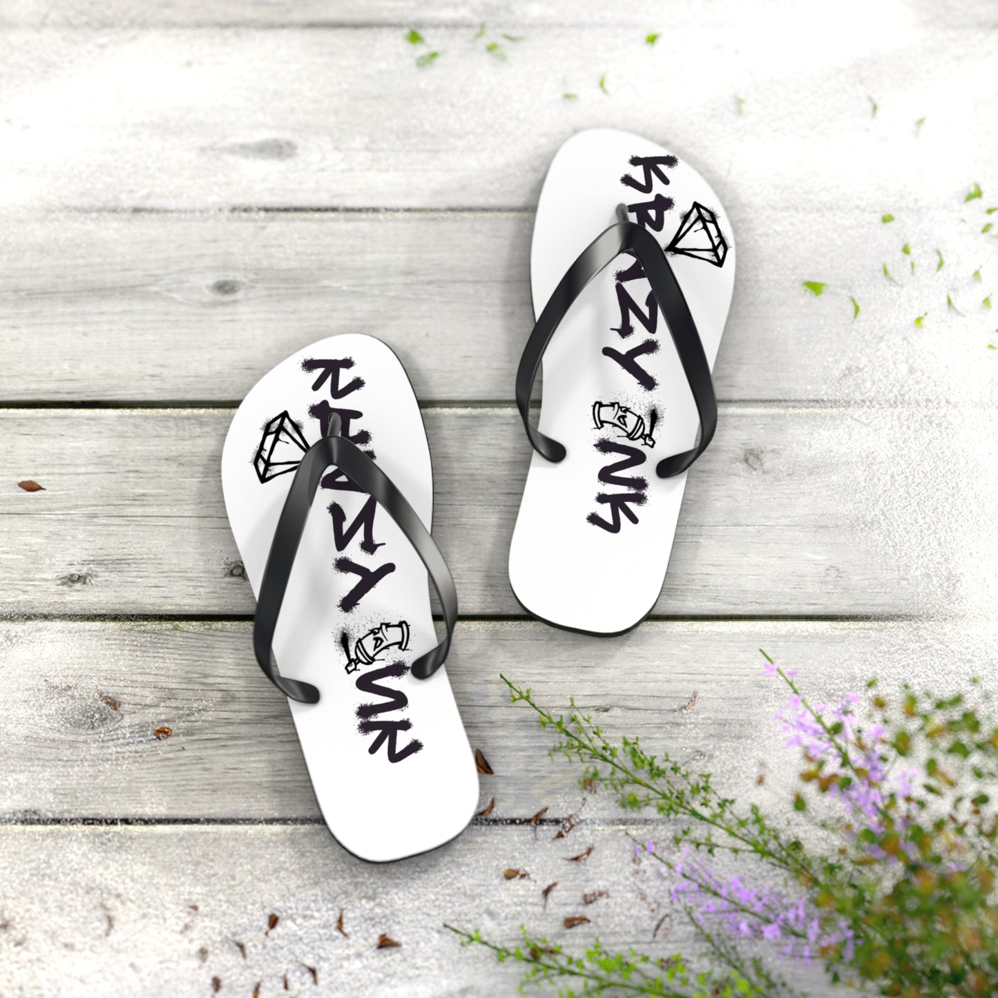 Flip Flops with Krazy Ink