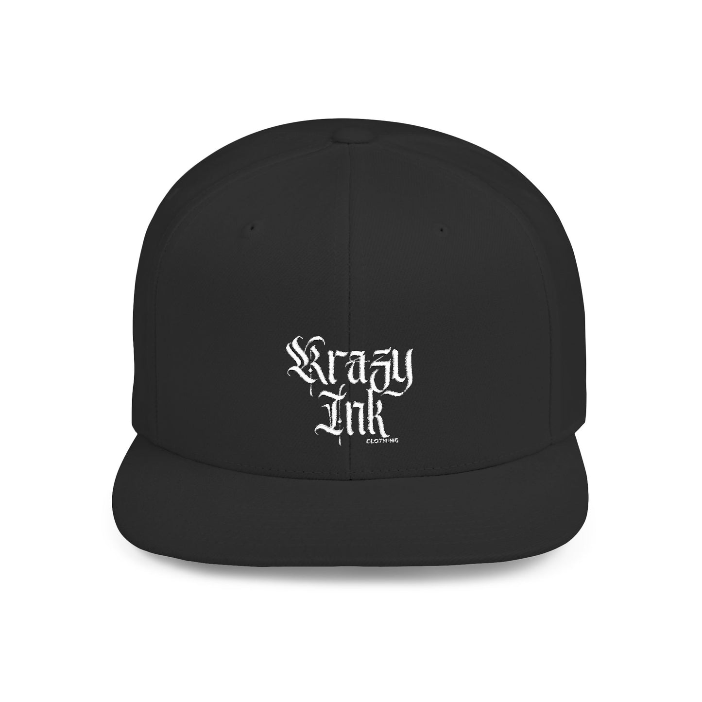 KRAZY INK Embroidered Flat Bill cap