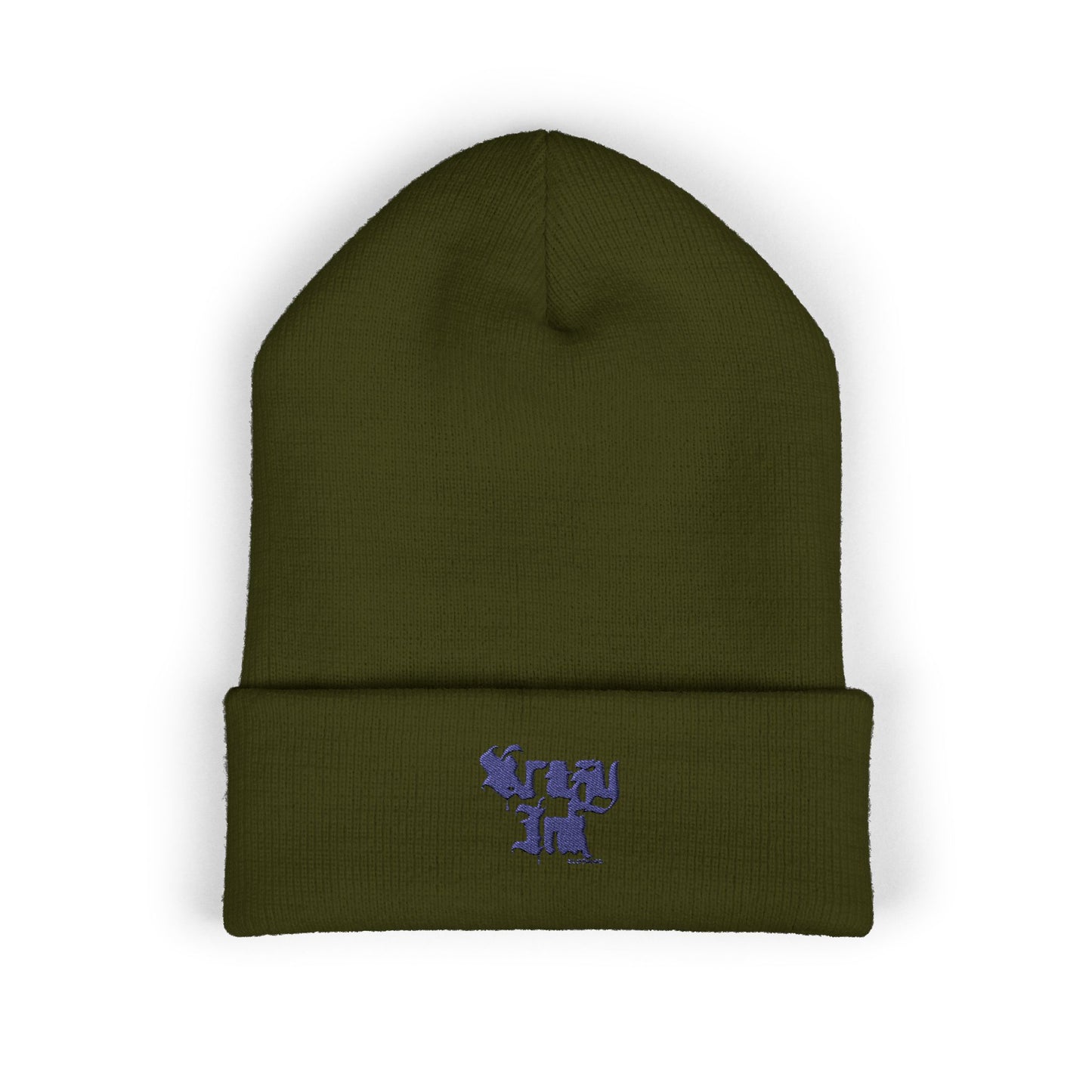 Embroidered Classic Beanie, Krazy Inkz Quality Hat, Winter Headwear, Stylish