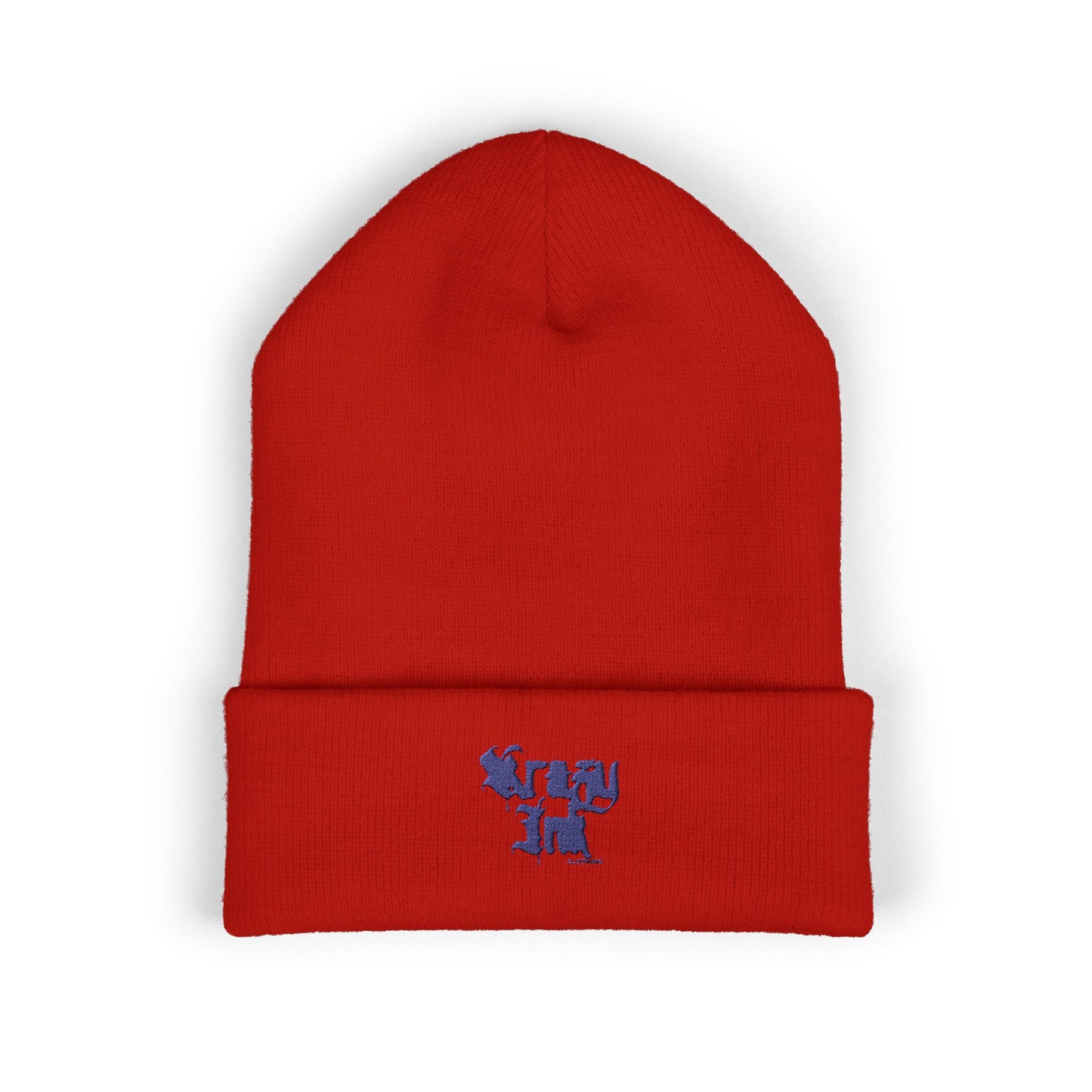 Embroidered Classic Beanie, Krazy Inkz Quality Hat, Winter Headwear, Stylish