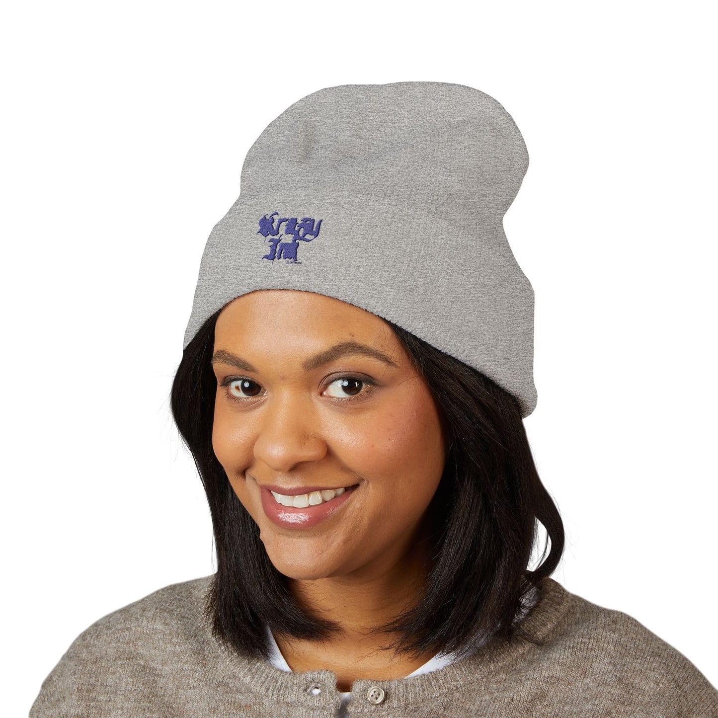 Embroidered Classic Beanie, Krazy Inkz Quality Hat, Winter Headwear, Stylish