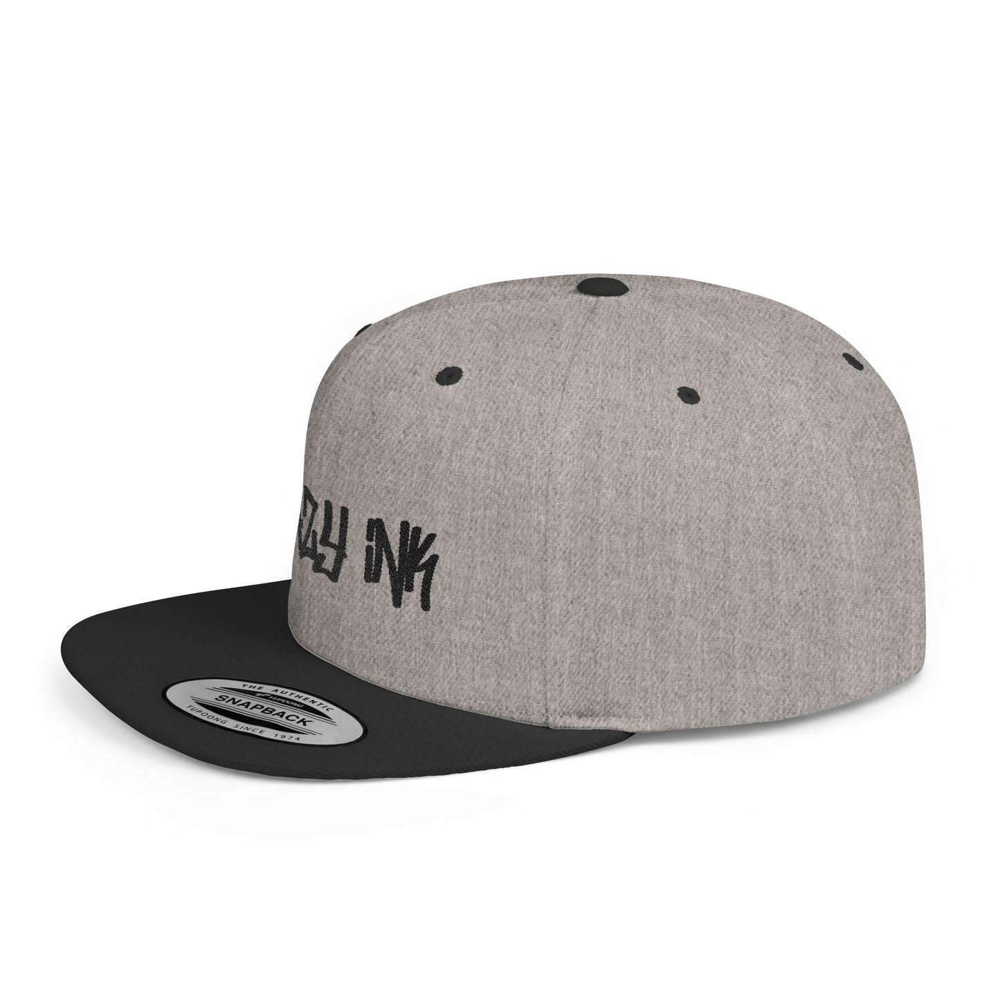 KRAZY INK Embroidered Flat Bill cap