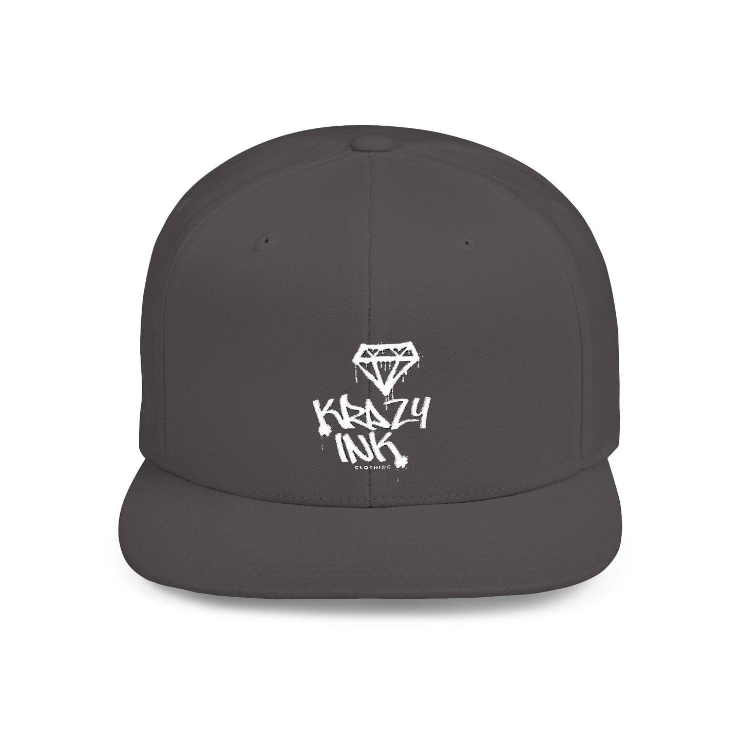 KRAZY INK Embroidered Flat Bill cap