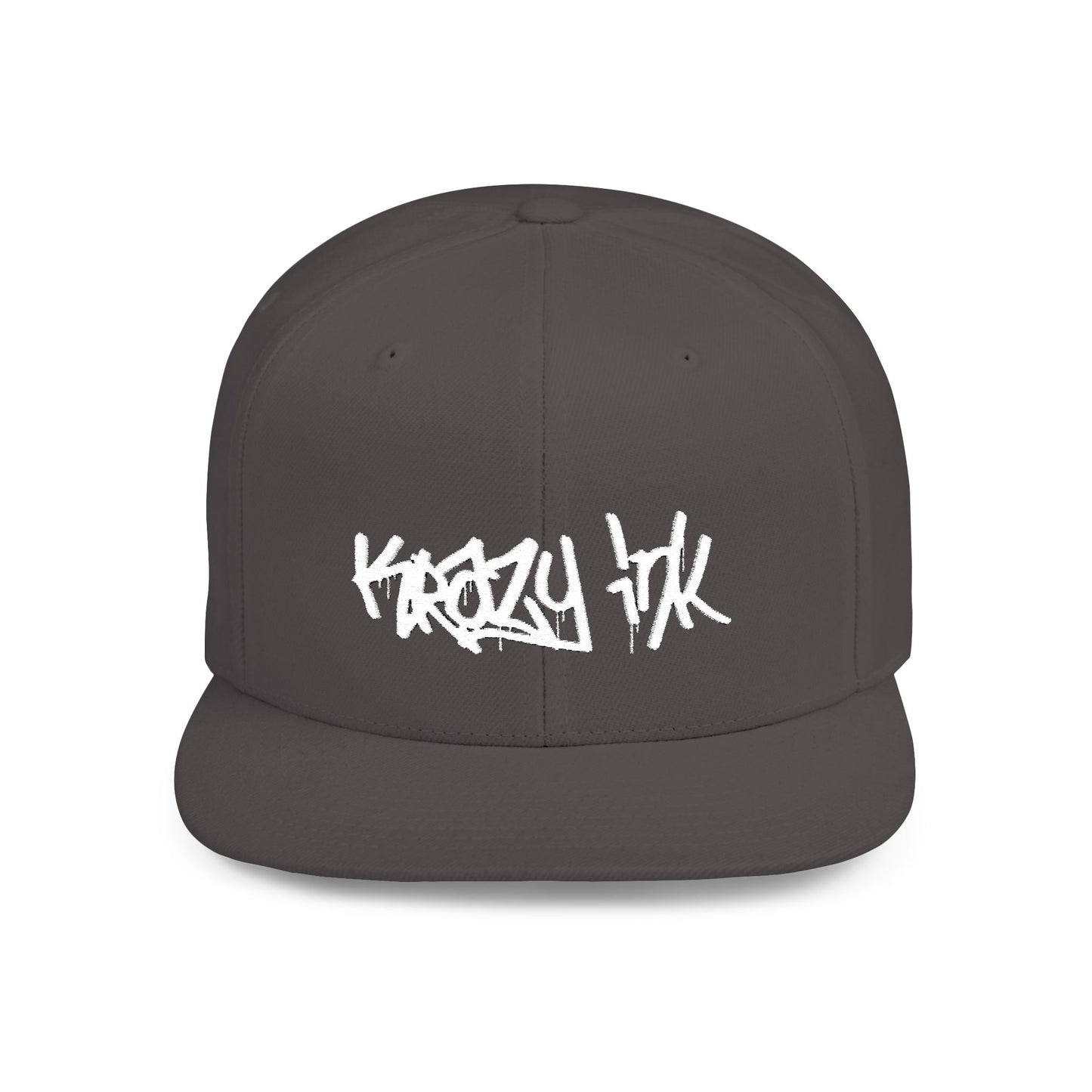 KRAZY INK Embroidered Flat Bill cap