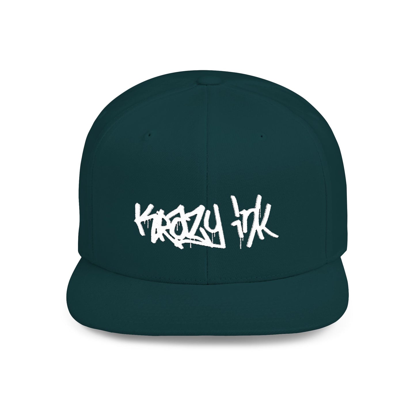 KRAZY INK Embroidered Flat Bill cap