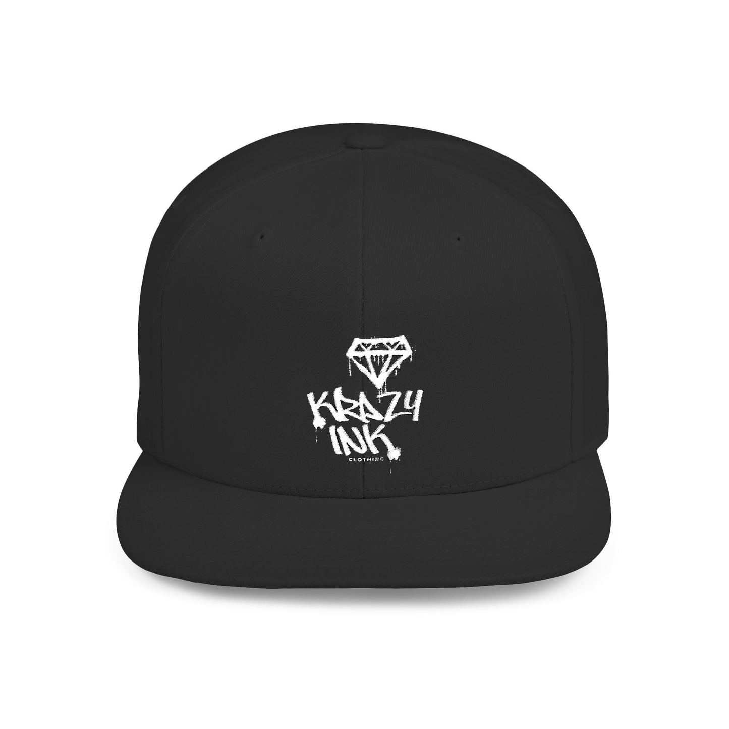 KRAZY INK Embroidered Flat Bill cap