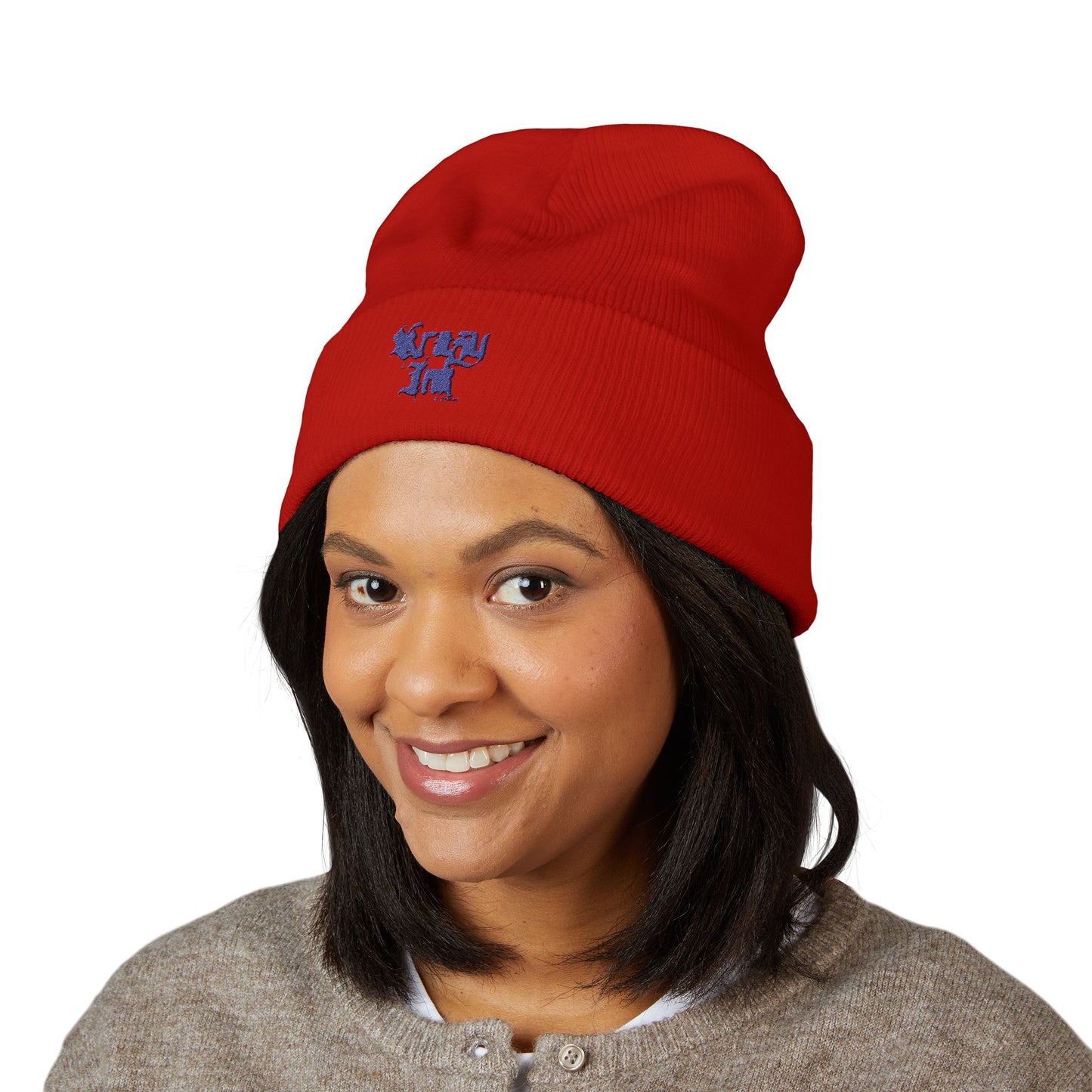 Embroidered Classic Beanie, Krazy Inkz Quality Hat, Winter Headwear, Stylish