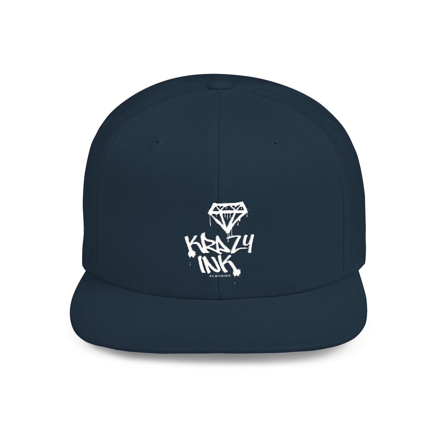KRAZY INK Embroidered Flat Bill cap