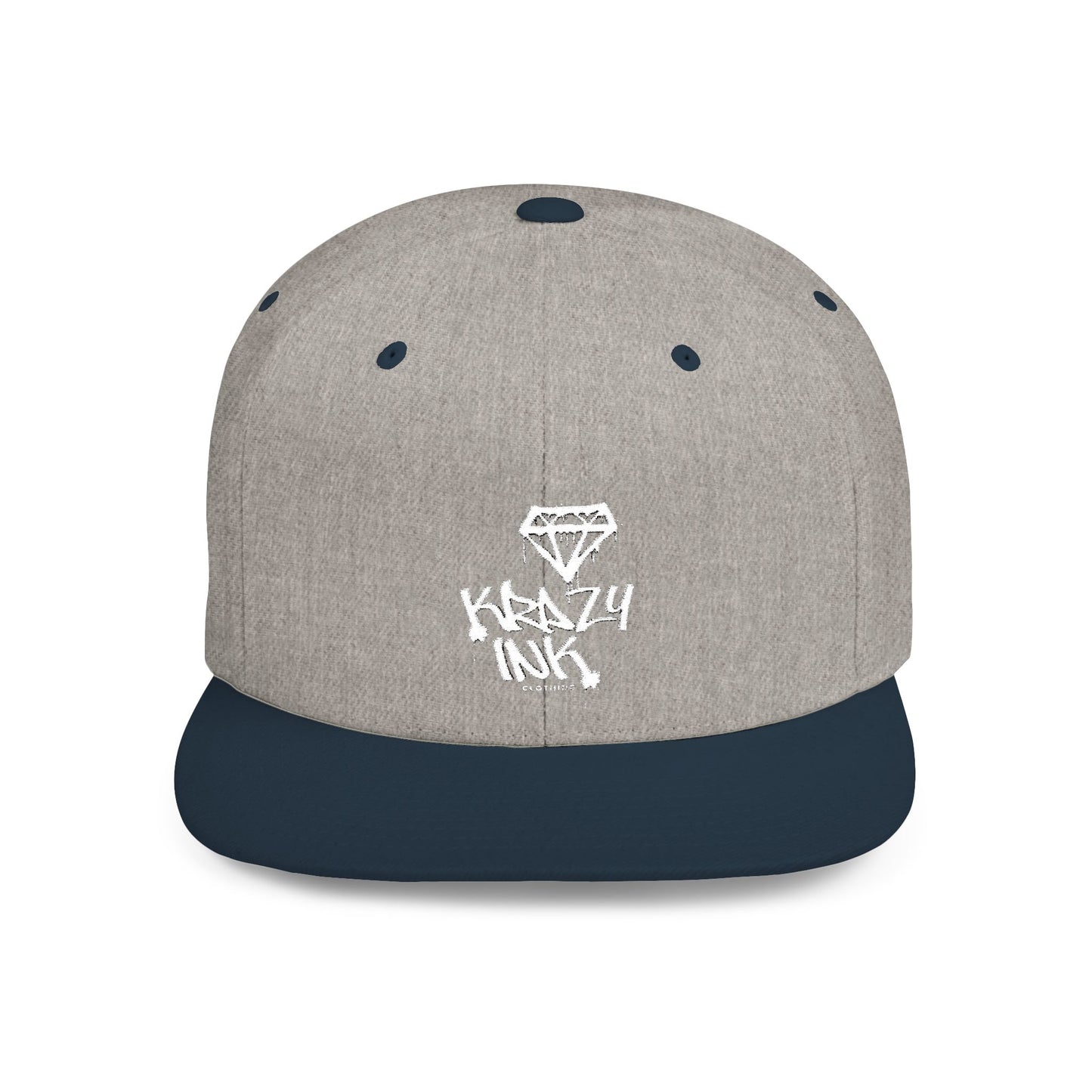 KRAZY INK Embroidered Flat Bill cap
