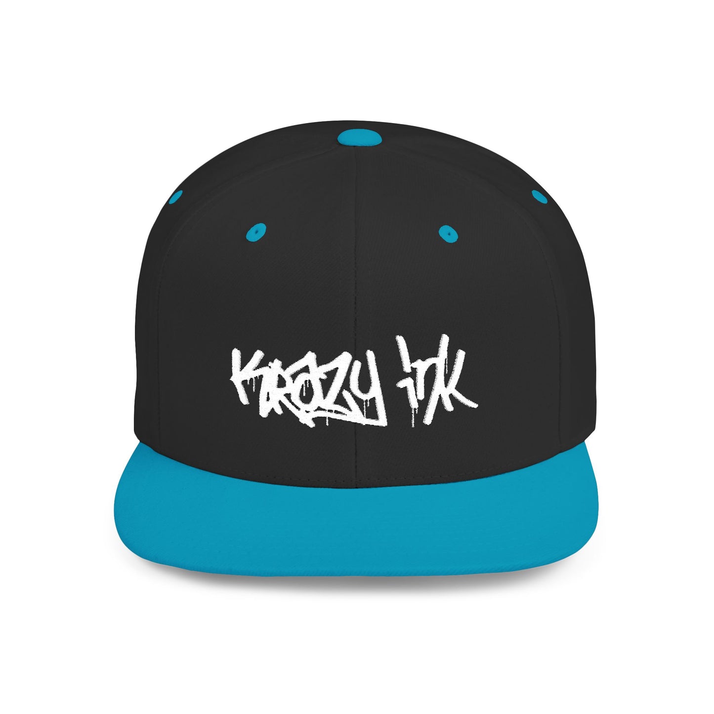 KRAZY INK Embroidered Flat Bill cap