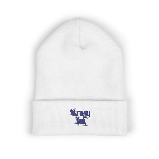 Embroidered Classic Beanie, Krazy Inkz Quality Hat, Winter Headwear, Stylish