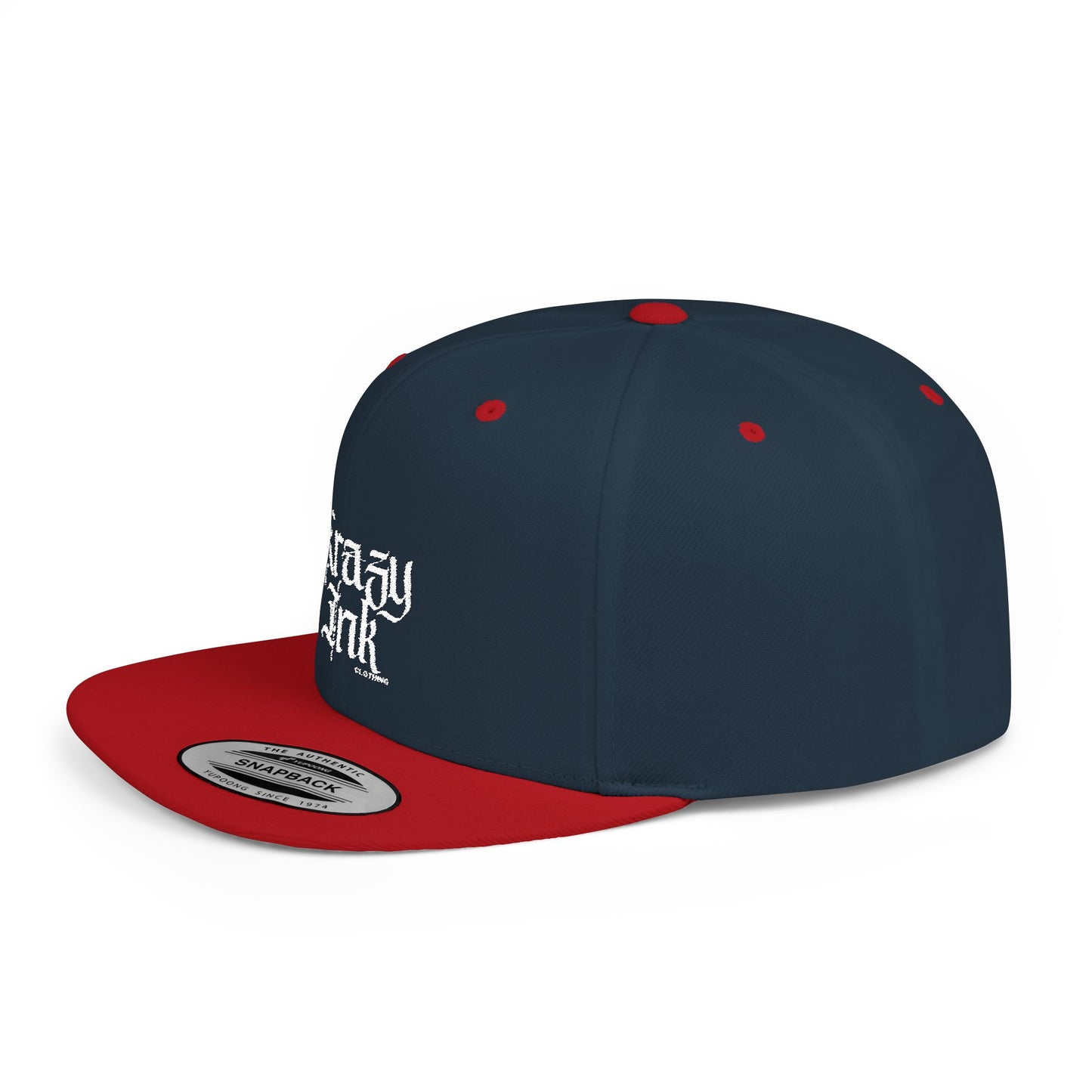 KRAZY INK Embroidered Flat Bill cap