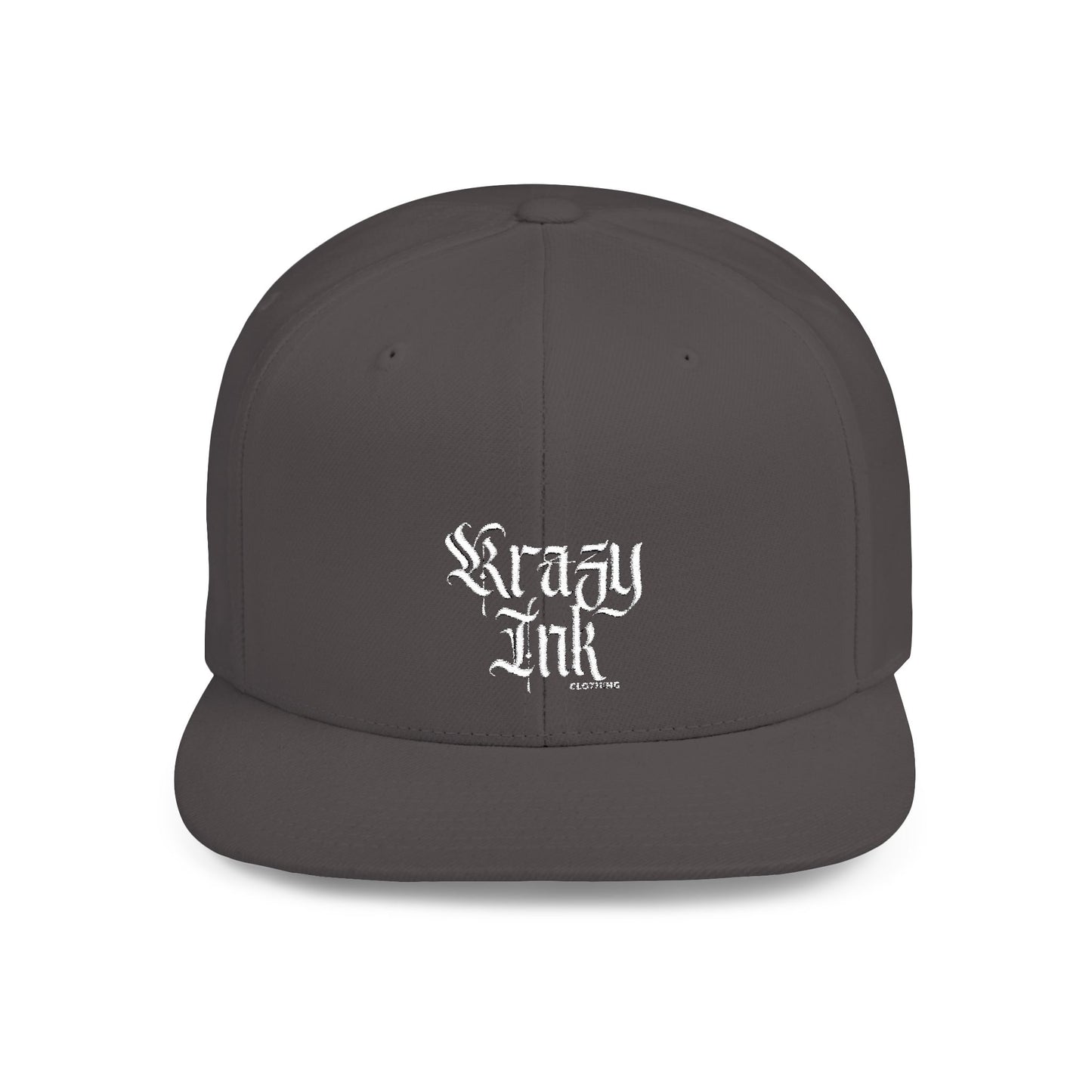 KRAZY INK Embroidered Flat Bill cap