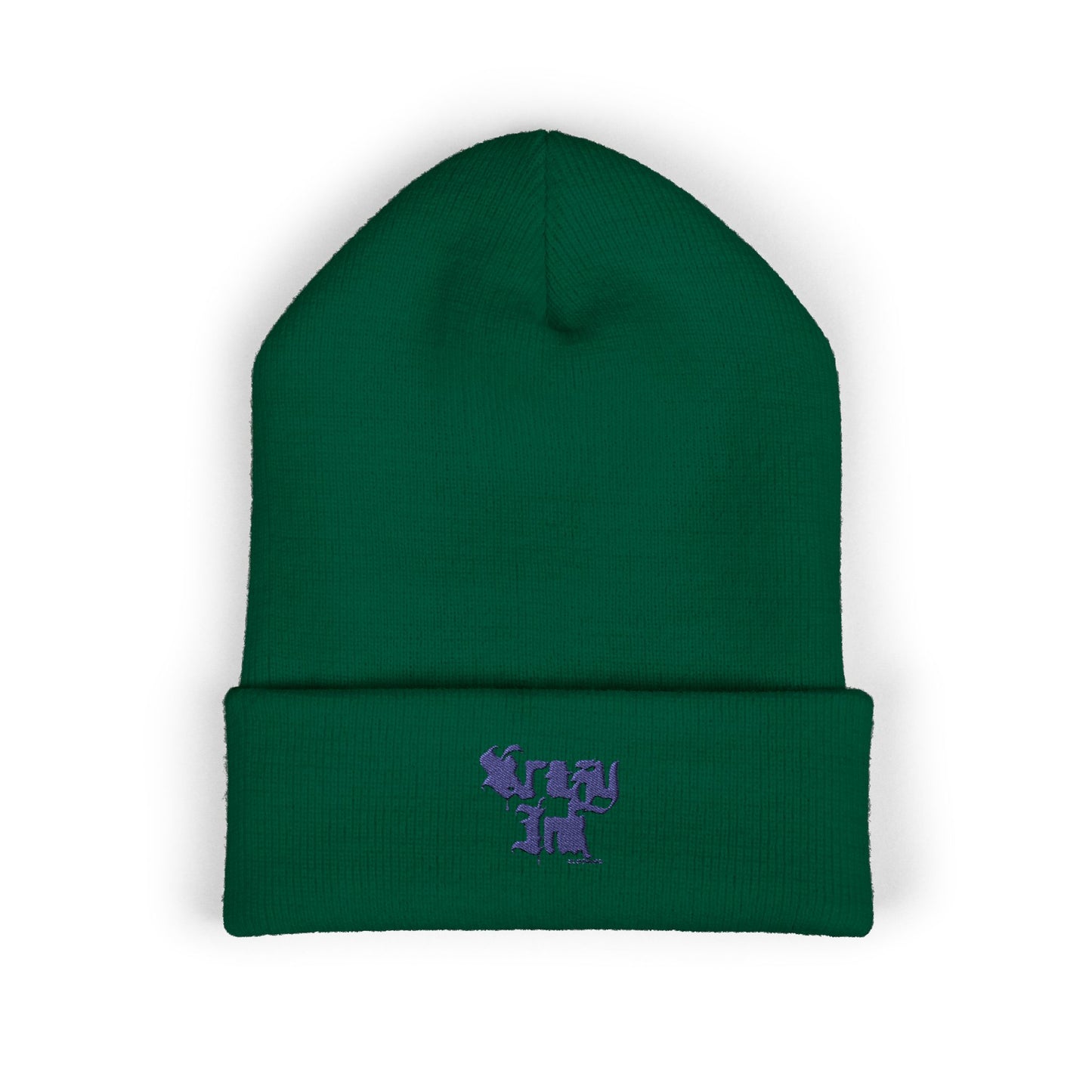 Embroidered Classic Beanie, Krazy Inkz Quality Hat, Winter Headwear, Stylish