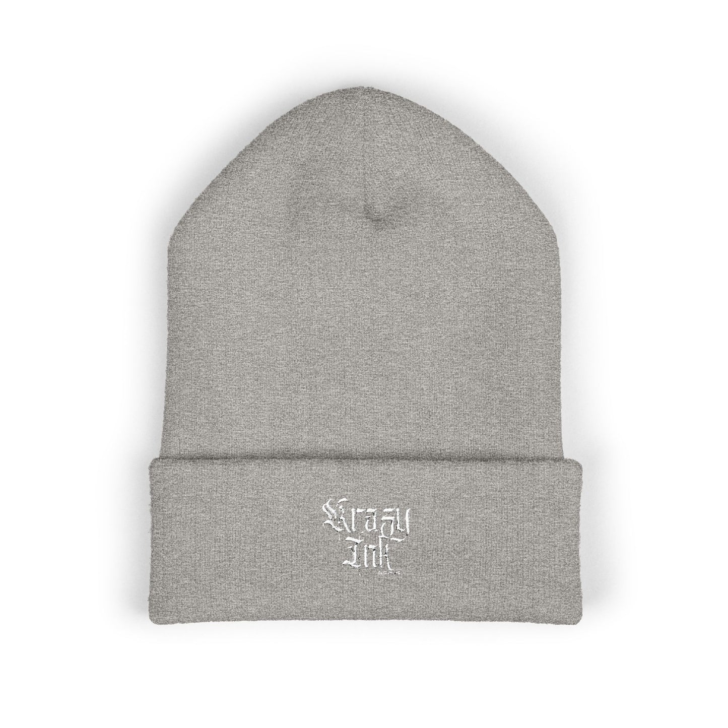 Embroidered Beanie, Krazy Inkz Quality Hat, Winter Headwear, Stylish