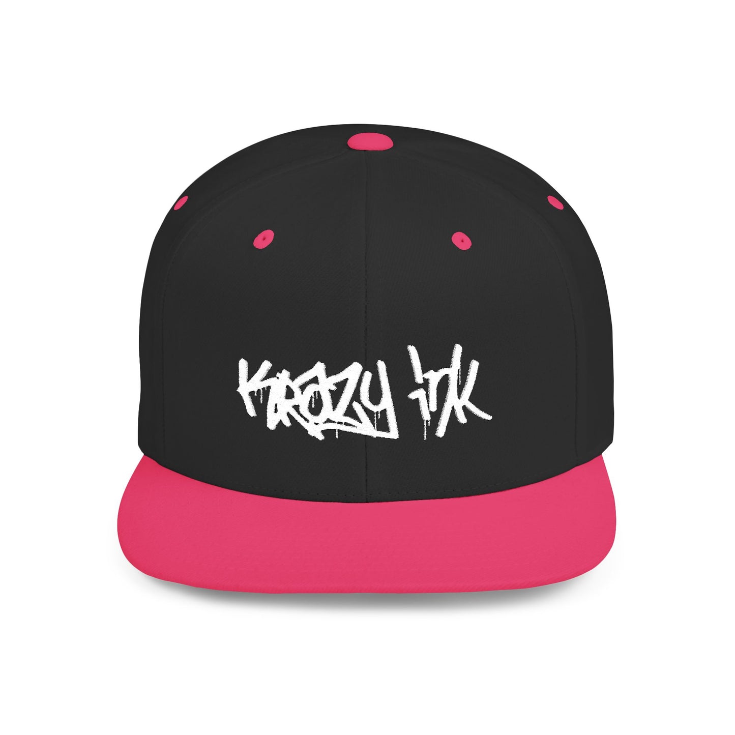 KRAZY INK Embroidered Flat Bill cap