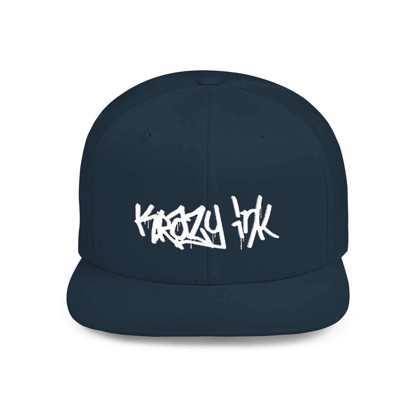 KRAZY INK Embroidered Flat Bill cap