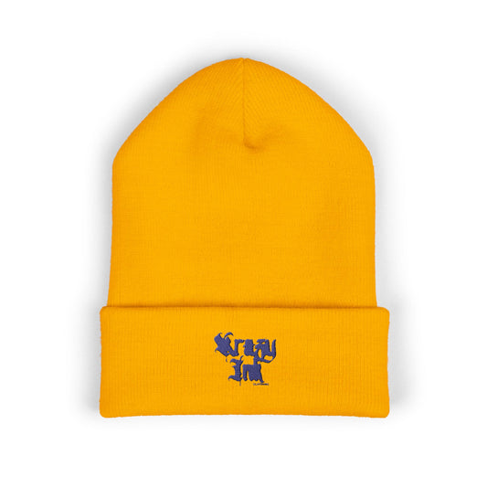Embroidered Classic Beanie, Krazy Inkz Quality Hat, Winter Headwear, Stylish